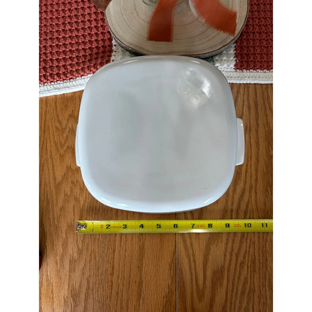 Corning Ware Renaissance 3 Quart Casserole Dish A-3-B Vintage Green White USA